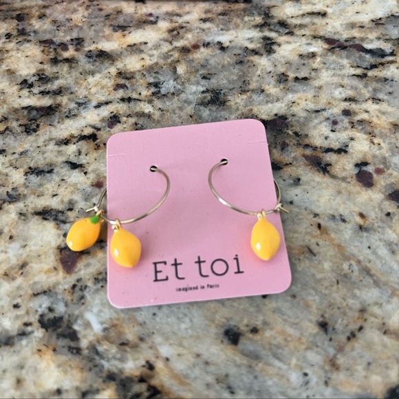 Et Toi Imagined in Paris Citron Earrings - Picture 8 of 8